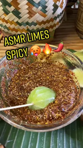 Spicy Asian Chamoy #fyp #foryou #limes #chamoy #asmr #spicyfood 
