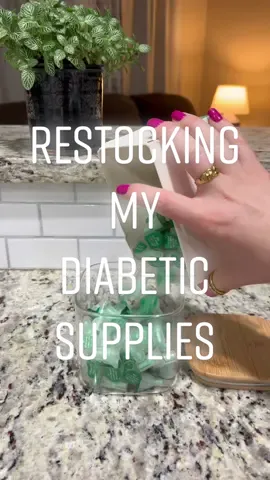 Restocking my diabetic supplies🤍  #organize#type1diabetes#t1d#asmr#asmrsounds#satisfying#restock#diabetes#aesthetic