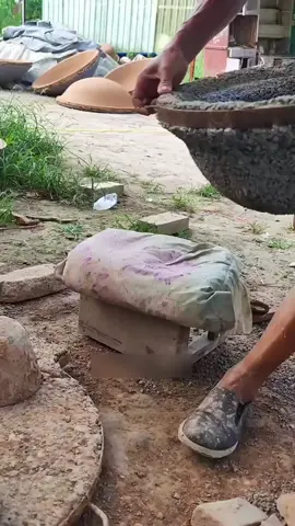 Making a clay pot
