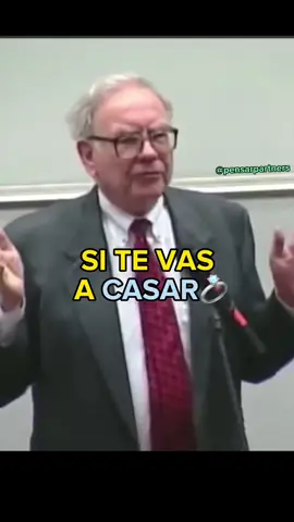 Principio De Un Matrimonio Duradero #warrenbuffett #life #advice #quotes #marriage #humor #intelligent #growth #mindset #pensarpartners 