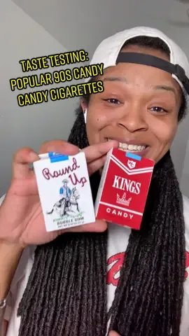 Trying Popular candy from the 90s - Candy Cigarettes and Bubble Gum Cigarettes #candycigarette #candytiktok  #90scandy #openingcandy #candyreview 