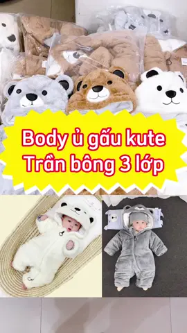 Body ủ cho bé lọi dày dặn size 4-13kg #bodychobe #quanaomuadong #aophaochobe #xuhuong #tiktokxuhuong2022
