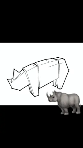 I made this and then took a pic of it, to draw… but also drew it before making it!! #rhino #rhinosaurus #cubism #cubic #hardwood #wood #made #make #woodwork #neon #graffiti #handmade #sculpture #drawing #design #thickandthin watch out for the poop 