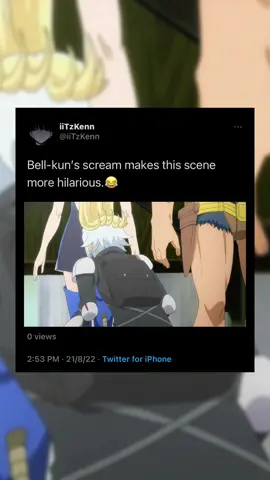 Bell-kun funniest mc😂 #isitwrongtopickupgirlsinadungeon #dungeonnideaiwomotomerunowa #danmachi #bellkranel #bellcranel #anime #animemoments #funny #funnyanimemoments #girl #waifu #bleach #ichigokurosaki #fyp #fypシ #foryou 