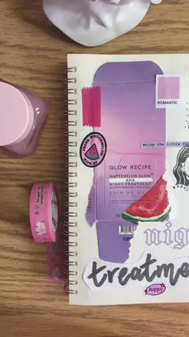 Replying to @👩🏻 also a great way to draw creative inspo! 🍉✨ #ScrapbookIdeas #OfficialGlowGangAmbassador #Bujo #Scrapbook #GlowRecipe @glowrecipe 