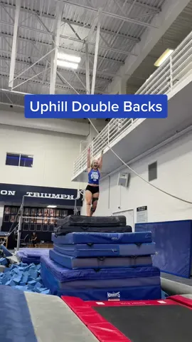 Could I have gone higher? #fyp #byugymnastics #gymnastics #doublebackflip #utah 