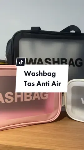 Washbag anti air, tersedia 3 ukuran dan warna, bisa disesuaikan sama kebutuhan kamu nih 😍😍 #washbag #TikTokFashionSale #taskosmetiktravel #taskosmetik #taskosmetikmurah