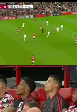 Ronaldo’s reaction 😩🥺 #PremierLeague #manutd #fyp #foryourpage #jadonsancho #pass #football #viral