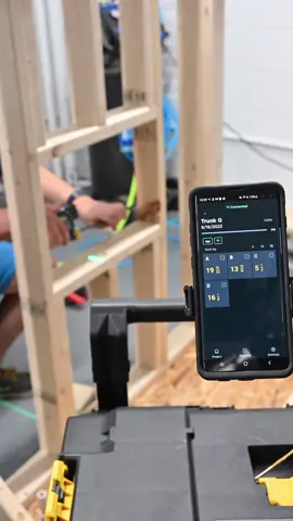 Sharing measurements with others on the Jobsite has never been easier with the ROCK App #digitalconstruction #woodworking #trades #powertools #jobsite 