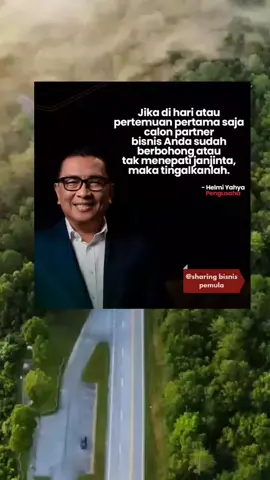 Sesuatu yang keliatan diawal adalah kunci. Apalagi untuk seorang yang akan berpartner bisnis dengan Anda nantinya.Sepakaatttt??? #motivasibisnis #partnerbisnis #tipsbisnis #quotebisnis #bisnis