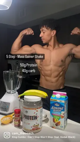 My go to post workout shake🥤 40 grams Carbs + 50 grams protein! #AEJeansSoundOn #proteinshake #Recipe #healthyfood #prep #FitTok #gymmotivation #gymrat