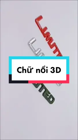 Trang trí logo ô tô - chữ nổi 3d - LIMITED - Phụ kiện ô tô cao cấp #logo #trangtrioto #phukienoto #fyp #limited #oto#otohoi