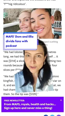 #MarriedatFirstSight stars #DomenicaCalarco and #EllaDing have divided fans with their latest #podcast episodes. #mafs #marriedau #marriedatfirstsightaustrailia #marriedatfirstsightau #yahoolifestyle #domandella #sitwithus