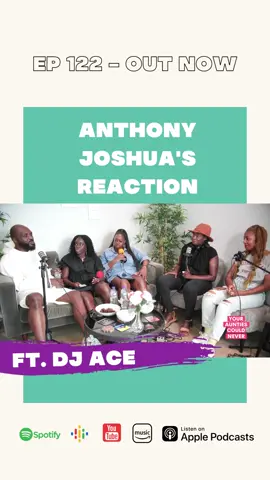 The Aunties and DJ Ace talk about #anthonyjoshua reaction after he lost to #usyk during the #ajvsusyk2 #boxingmatch.