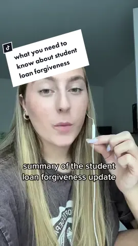 Breaking down the student loan forgiveness update! Here’s what you need to know and how it will affect you if you have federal student loans #studentloans #studentdebtforgivness #studentloanforgivess #studentdebtrelief #twentysomethings #20somethingsoftiktok