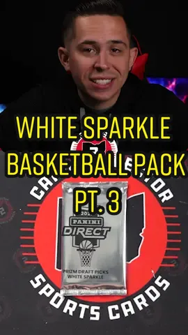 Today we have got part 3 of our PRIZM white sparkle packs… which pack has been your favorite so far? 🤨 #cardcollector2 #sportscards #prizmwhitesparkle #whitesparklepack