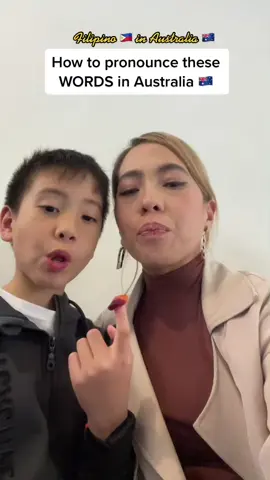 We’re back to another pronounciation battle 😂 #aussie kid vs #filipino mum 😂 #imkompyused #australia #funny #motherandson #aussieslang #pronounciation #learnenglish 