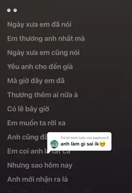 Trả lời @baphuoc3 #anhlamgisai #karaoke #lyrics #xuhuong #trending #nhachaymoingay #teamhattheonhac chúc mn nghe nhạc vui vẻ 😊