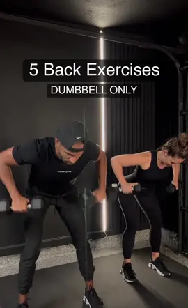 5 Dumbbell only exercises to strengthen your back 🔥