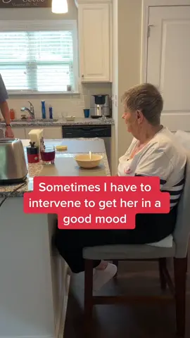Sometimes I have to help shift the mood. #alzheimers #caregiverlife 
