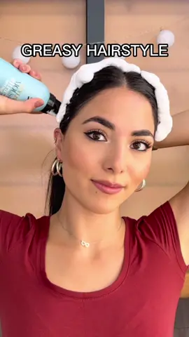 Perfect hairstyle for the gym or if you have greasy hair ✅ #greasyhair #greasyhairstyle #gymhairstyle #hairideas #ponytailtutorial #vjp 