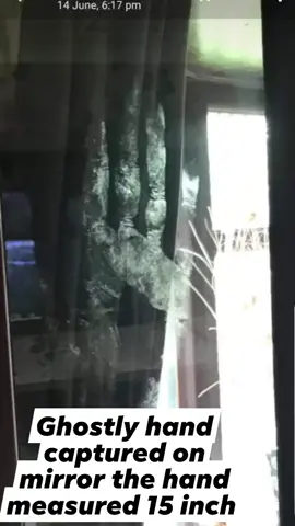 ghostly hand captured on a mirror 15 inch long sent to Worsley Paranormal Group by the sadly deceased owner .. #ghosts #paranormal #Spirit #scary