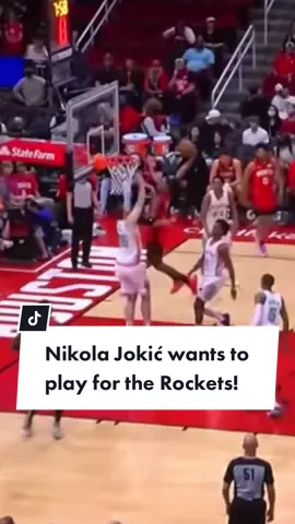 Nikola Jokić wants to play for the Rockets! #fyp #foryoupage #NBA #nikolajokic #rockets 