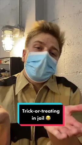 Why couldn’t Squidward just give us candy? 😂 #jailtok #squidward #trickortreat #skit #trickortreating #dadsoftiktok  