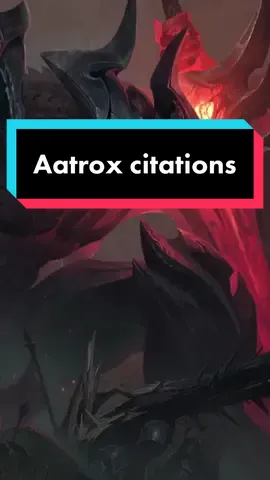 Aatrox citations Partie 1  #lolfr #leagueoflegendsfr #leagueoflegendsfrance #leaguevoice #leaguevoicelines 