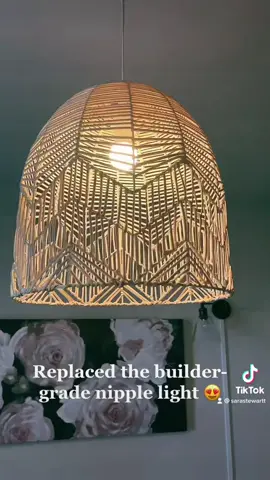 Converted a plug in light to a beautiful chandelier. $40 from Ross 🤍 #HomeDecor #homedecorideas #homedecortiktok #homedecoronabudget #MessFreeHero #GenshinTeleport #PartyWithVMAs