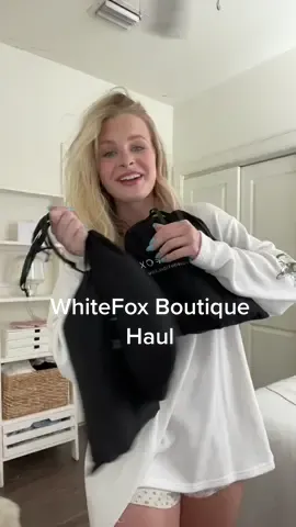 @White Fox Boutique obsessed with everything!!!! 💗💗💗 #whitefoxboutique #clothinghaul #tryonhaul #unboxing #haul #clothinghaul