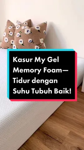 Review kasur My Gel Memory Foam dari Kak @kellyshirouchi! Kasur yang mampu membuat suhu tubuh kamu baik saat tidur! #fyp