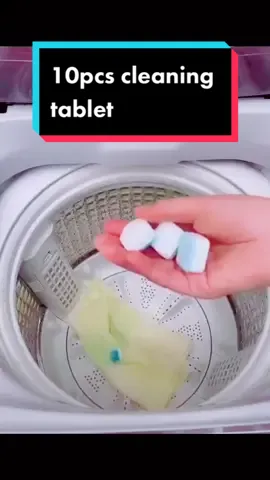 10pcs washing machine cleaning detergent cleaner rescaled deep remover tablet cleaning dirt#fypシ#foryourpage#tiktokbudolshop#washingtools#cleaner#cleaningtablet#detergentcleaner 