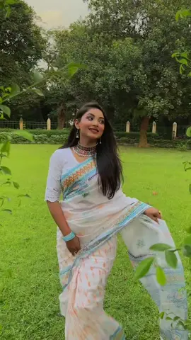 Saree And Ornaments From Women’z CLUB 💙🤍 #TeamPori #ShootDay #OOTD #ForYou 