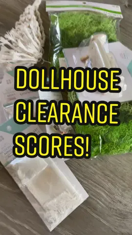 Michaels craft store dollhouse clearance finds! 80% off! #clearance #haul #unboxing #dollhouse #miniatures #minis #furniture #accessories #christmas #hitting #stores