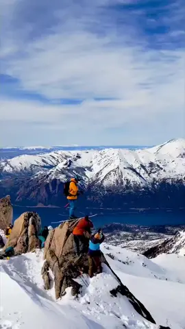 @o_leeps with this crazy rock ride!  Shout out to the drone pilot and phototographer who ever you are! #sbcskier #ski #skiing #rockskis #rockride #dropin #southamerica #steep #crazy #drone 