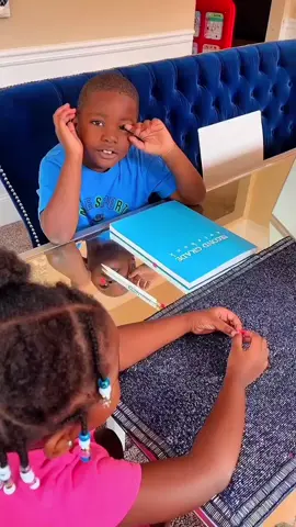 Our language arts assignment for the day was to focus on sentence building using the words in our word bank. #blackhomeschoolers #homeschoolmom #homeschoollife 