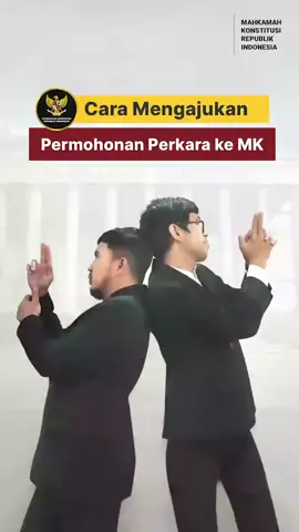 Siapa nih di antara #Courtizen yang pernah nanya bagaimana caranya mengajukan permohonan perkara ke MK? 🙋🏻‍♂️ #Courtmin infoin nih, ada dua cara pengajuan permohonan perkara yaitu secara offline atau online. Check this out! 😎 #MengawalKonstitusi #salaMKonstitusi #MKRI #fyp 