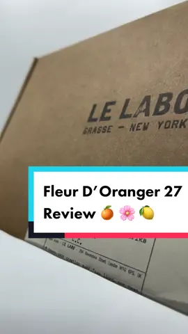A sweet, sophisticated fragrance for people who want to smell professional yet playful. Many sweet fragrances are overdosed with childish sugary, vanilla, caramelised notes, but this one uses a playful mix of Orange Blossom and Citruses to create a beautifully mature, sweet, floral composition. 🍊 🌸 🍋 #lelabo #fleurdoranger #lelabofragrances #fragranceunboxing #perfumeunboxing #fragrancereview #perfumereview #review #perfume #fragance #fragrancesamples #perfumesamples
