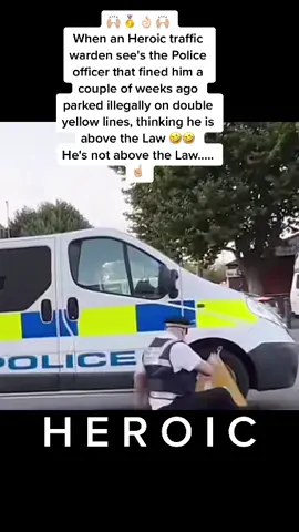 #fyp #MtzMob #excon #hmpaftermath #funnyvideo #law #trafficwarden #police #policeofficer #policeoftiktok This man in uniform seems to think hes above the law... as you can see he isnt 🤣🤣🤣🤣 #hero #heroic  ✅