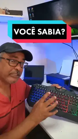 Como acender e apagar os led do teclado mecânico #tiktokdicas #dicaslegais #segredos #gamers