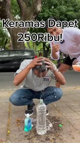 Basah basahan pinggir jalan demi 250 ribu! #revealyourbeauty 