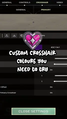 i use purple with yellow outlines 👍🏻 #valorantplayers #valorantclutch #valorantcrosshair