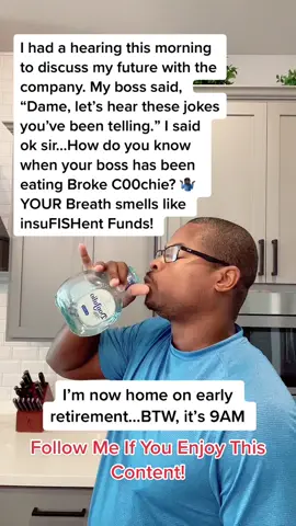 My boss apparently doesn’t like me telling jokes at work. He needs to Stop dating broke people. Follow me if you enjoy this content! #laughs #dailymemes #hearings #followme  #retirement #retirementplanning #daydrinking #fypシ゚viral @Comedy Central @tiktok creators 