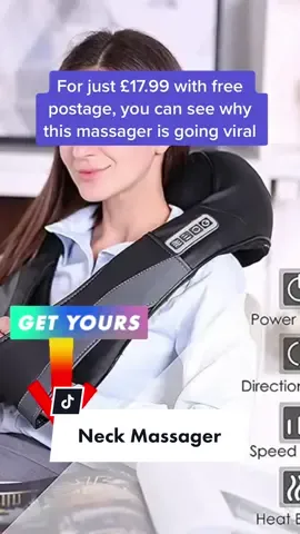 Viral neck and back massager. Get yours today. #massager #tiktokshop #viral #tiktokmademebuyit 