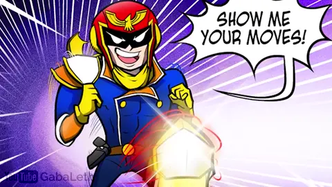 the only time captain falcon doesn't want moves to be shown #comicdub #supersmashbros #showmeyourmoves