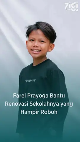 Farel Prayoga merenovasi sekolahnya yang cukup memprihatinkan karena mengalami banyak kerusakan. #farelprayoga