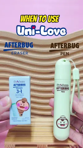 When to use Uni-Love Afterbug Pen And Afterbug Eraser🤔.#uniloveph #unilovequalityandtrustedbabybrand #uniloveproducts #unilove #uniloveafterbugeraser #uniloveafterbugpen #whentouse #fyp #soothesskin