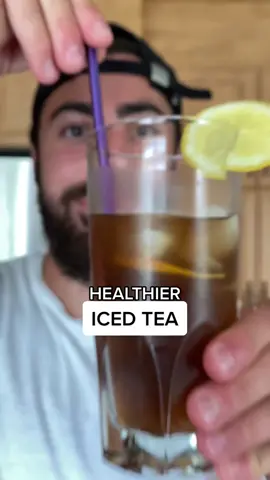 Quick & Healthy Iced Tea with @Blk.water #healthy #drink #icedtea #icetea #food #blkwater #lemon #fyp 
