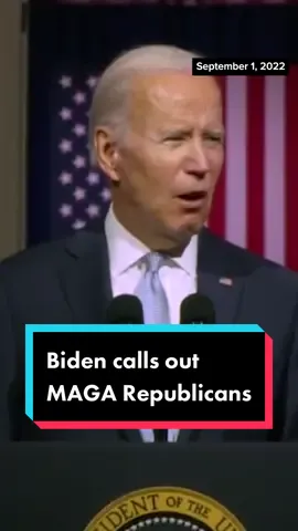 President #Biden calls out #Trump and his political allies, “MAGA Republicans do not respect the Constitution. They do not believe in the rule of law.
